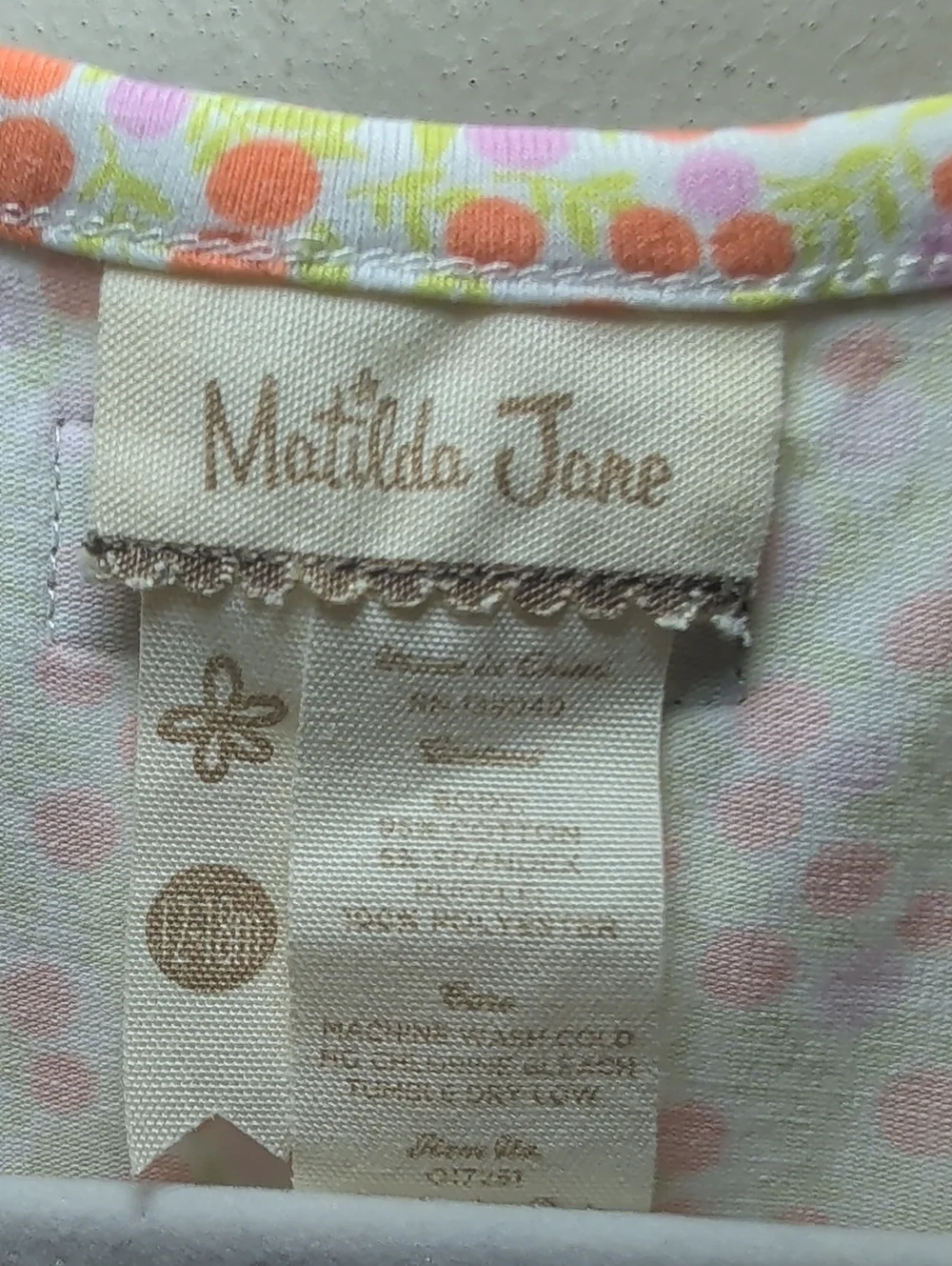 Matilda Jane Ditsy Floral Romper White Yellow Pink Ruffle Cotton Size 12-18M